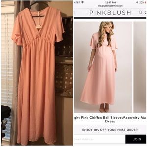 Pink blush Maternity dress